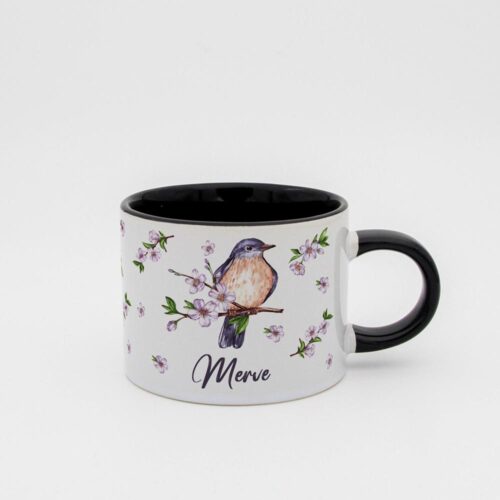 Kuş Temalı İsimli Sweeet Fincan - Görsel 4