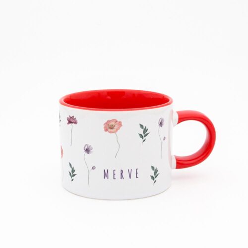 Minimal Çiçekli İsimli Sweet Fincan - Görsel 5