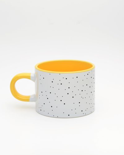 Sarı kulplu ve içi sarı Minimalist İsimli Sweet Fincan, arka yüz