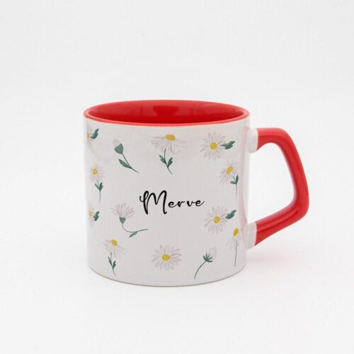 Papatyalı İsimli Moka Kupa - Görsel 3