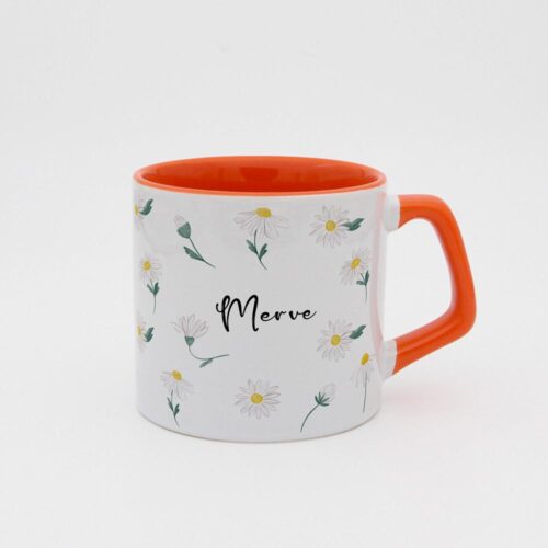 Papatyalı İsimli Moka Kupa - Görsel 8