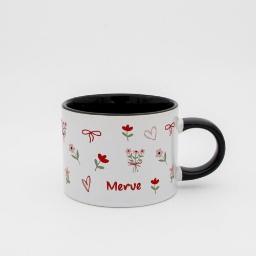 Pembe Çiçekli İsimli Sweet Fincan - Görsel 6