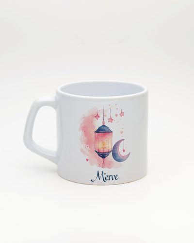 Beyaz Ramazan Fener İsimli Moka Kupa v1, arka yüz