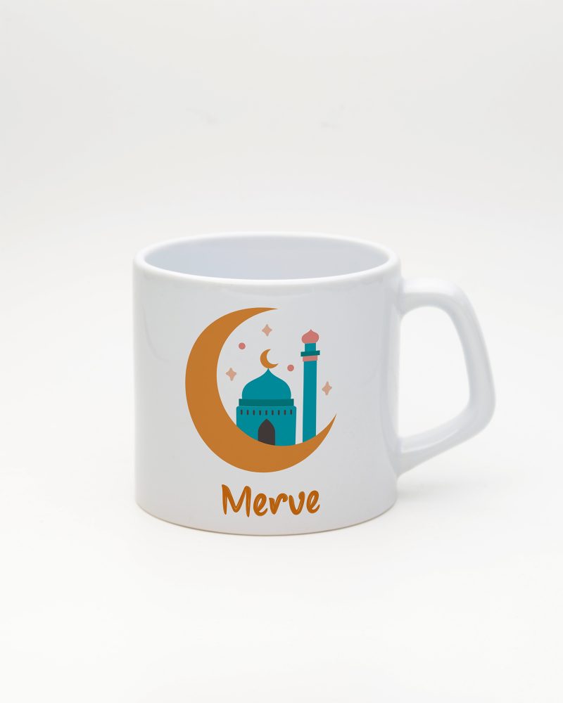 Beyaz Ramazan Modu Moka Kupa, ön yüz