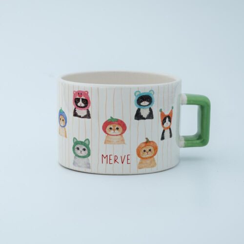 Şapkalı Kediler İsimli Fincan - Görsel 2