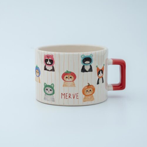 Şapkalı Kediler İsimli Fincan - Görsel 3