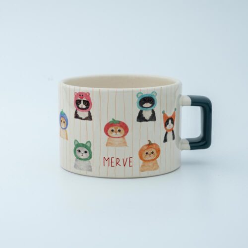 Şapkalı Kediler İsimli Fincan - Görsel 4