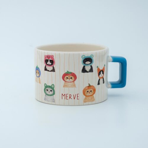 Şapkalı Kediler İsimli Fincan - Görsel 6