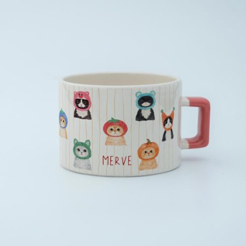 Şapkalı Kediler İsimli Fincan - Görsel 8