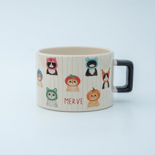 Şapkalı Kediler İsimli Fincan - Görsel 9