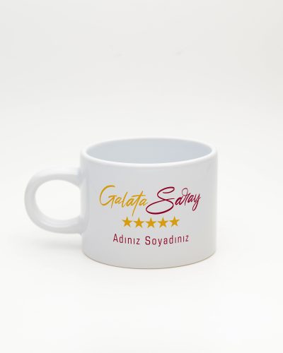 Beyaz Sarı Kırmızı İsimli Sweet Fincan, arka yüz