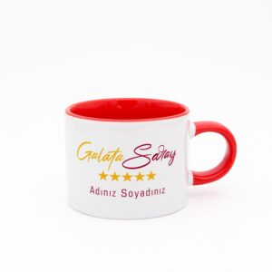 Sarı Kırmızı İsimli Sweet Fincan