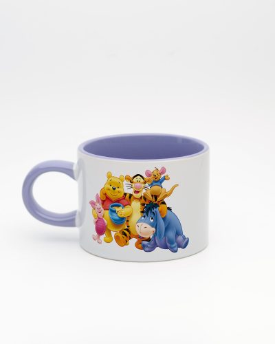Lila kulplu ve içi lila Winnie İsimli Sweet Fincan, arka yüz