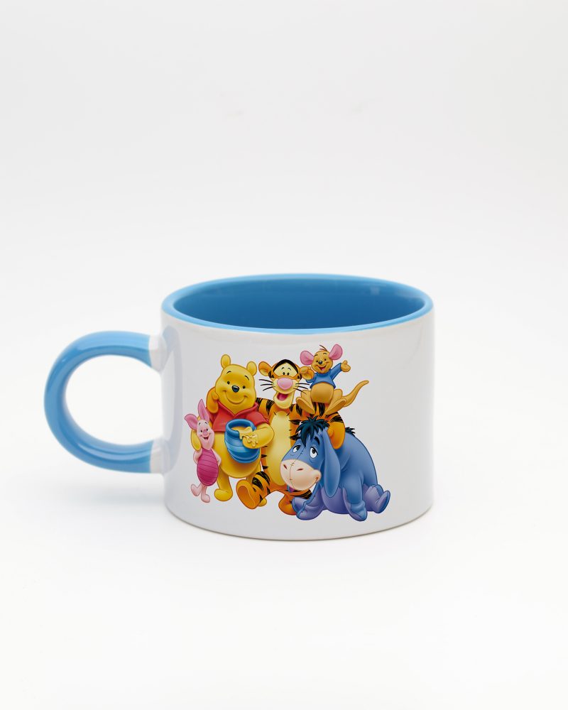 Mavi kulplu ve içi mavi Winnie İsimli Sweet Fincan, arka yüz