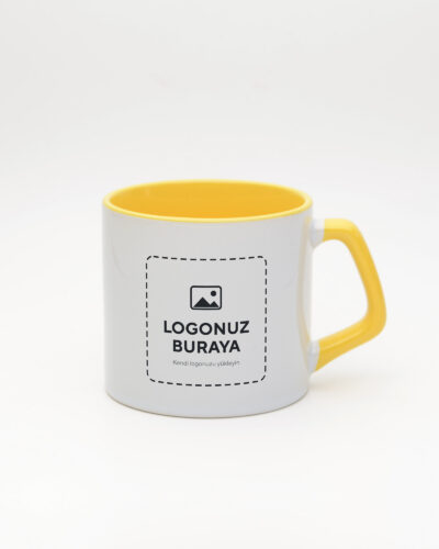 Logolu Moka Kupa – Sarı (logonuz bu alana basılır)