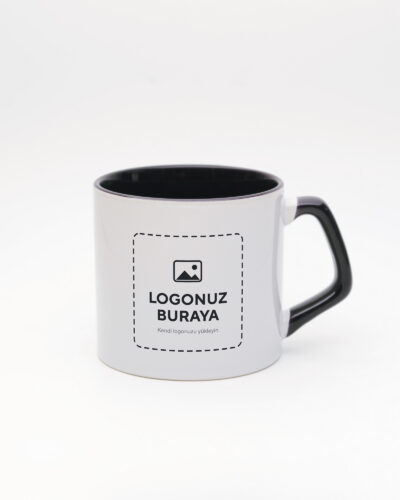 Logolu Moka Kupa – Siyah (logonuz bu alana basılır)