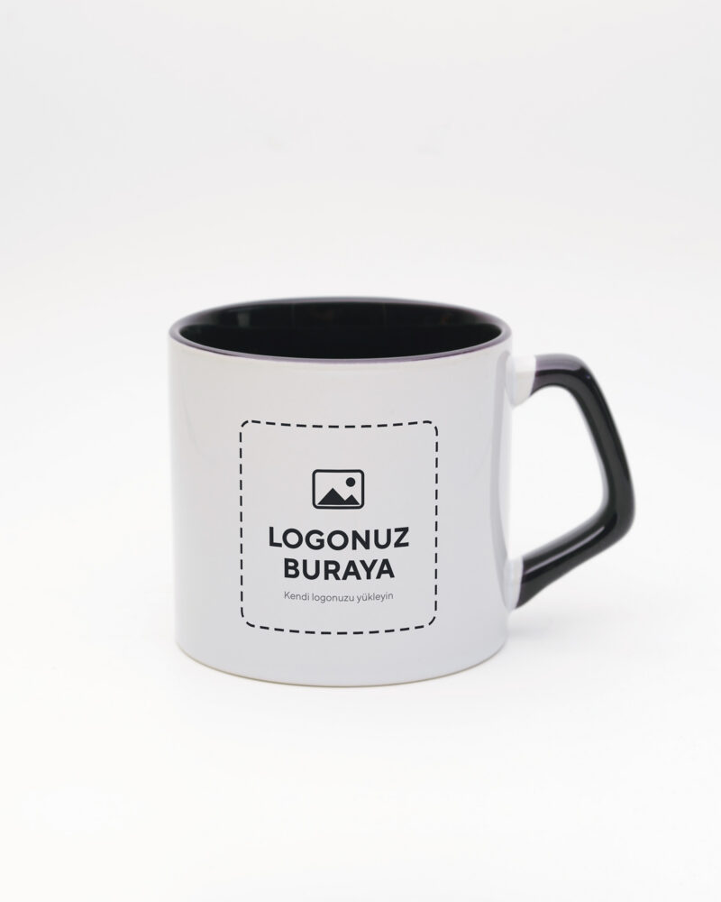 Logolu Moka Kupa – Siyah (logonuz bu alana basılır)