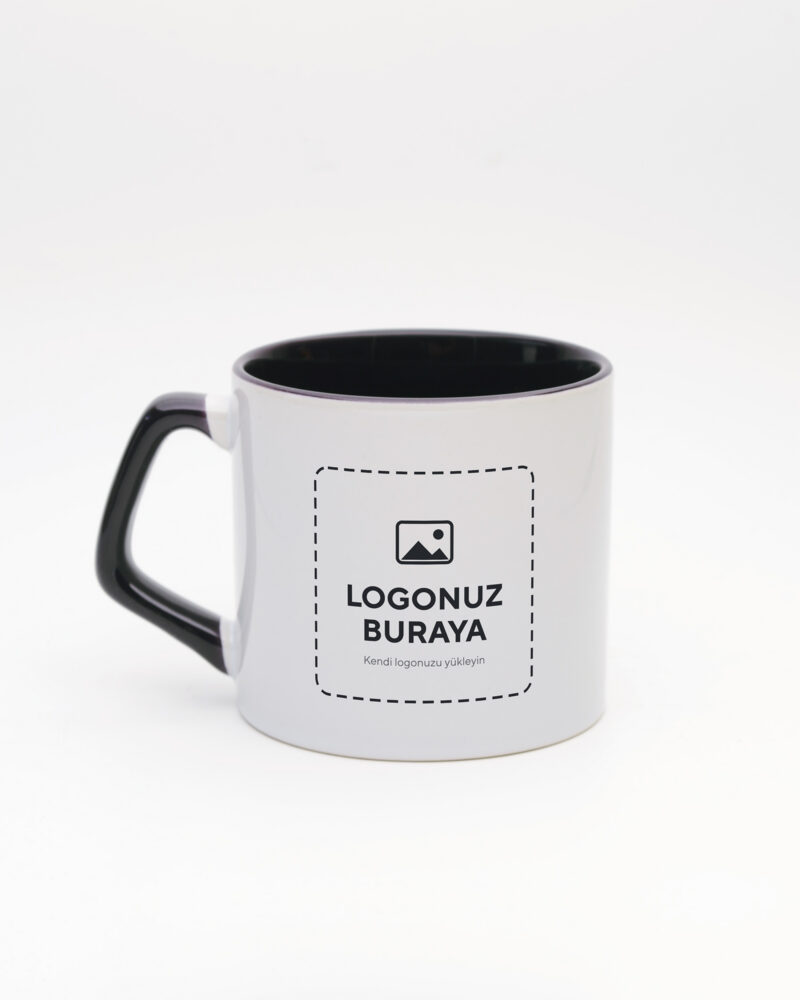 Logolu Moka Kupa siyah