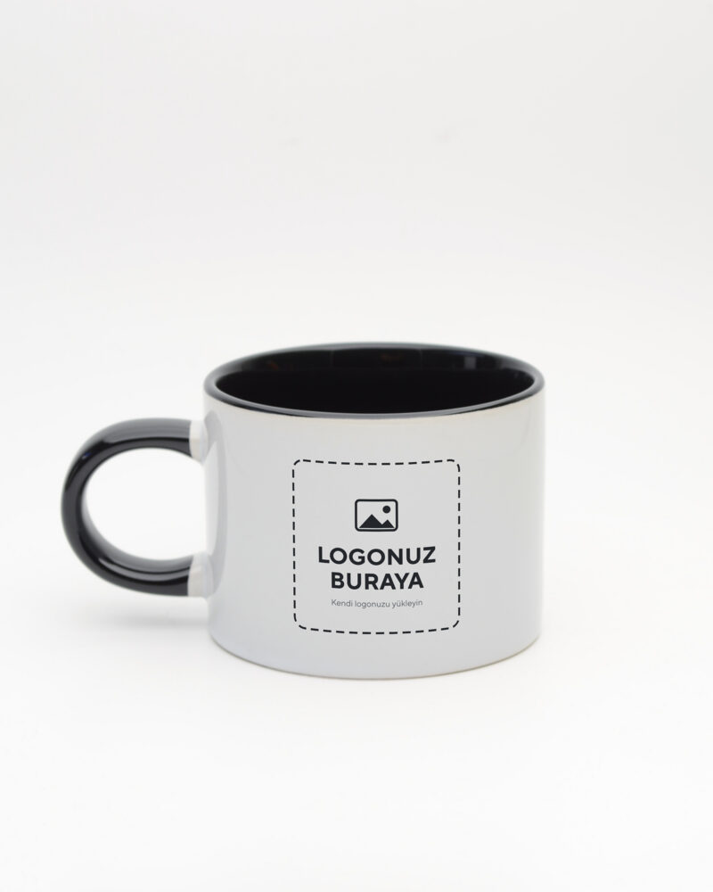 Logolu Sweet Fincan siyah