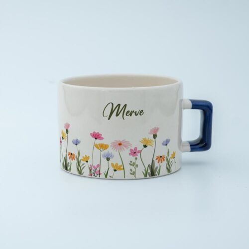 Çiçek Bahçesi İsimli Karekulp Fincan - Görsel 8