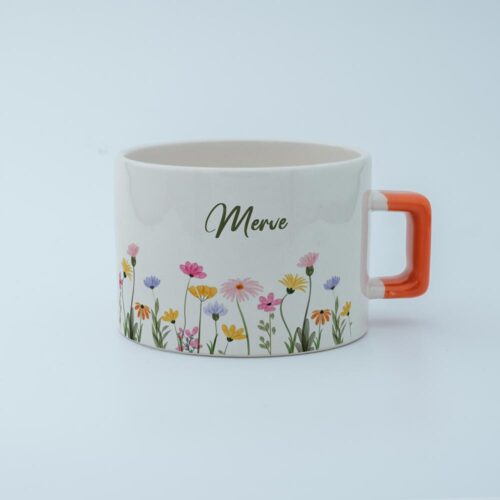 Çiçek Bahçesi İsimli Karekulp Fincan - Görsel 10