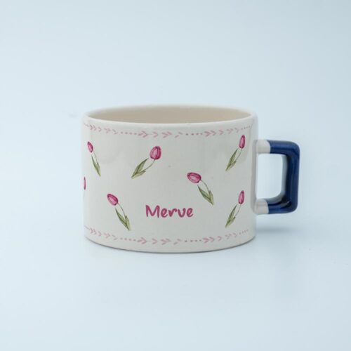 Laleli İsimli Karekulp Fincan - Görsel 6