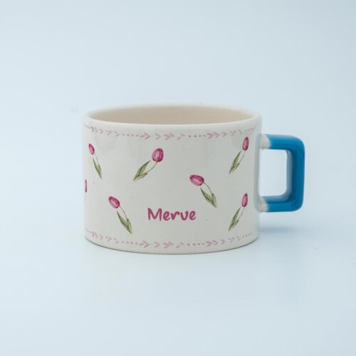 Laleli İsimli Karekulp Fincan - Görsel 7