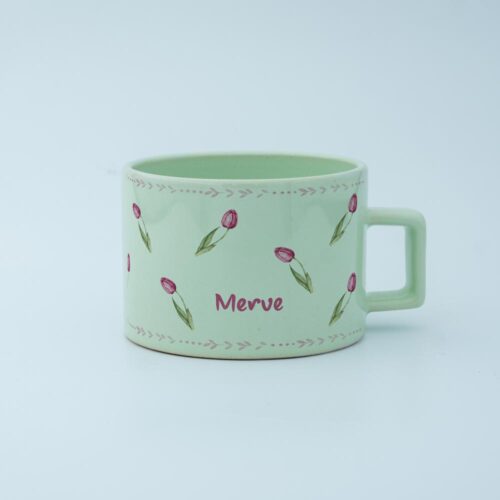 Laleli İsimli Karekulp Fincan - Görsel 11