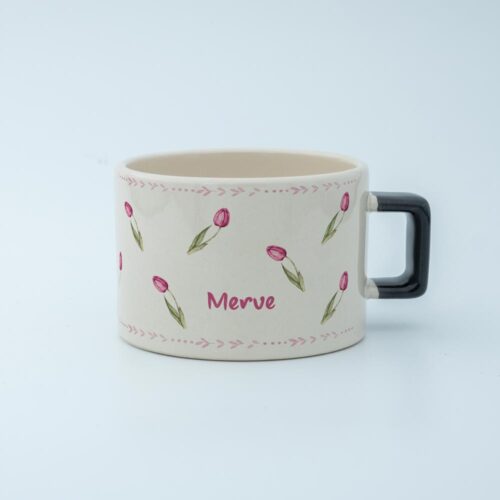 Laleli İsimli Karekulp Fincan - Görsel 9