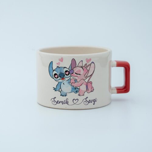 Stitch & Angel İsimli Fincan - Görsel 6
