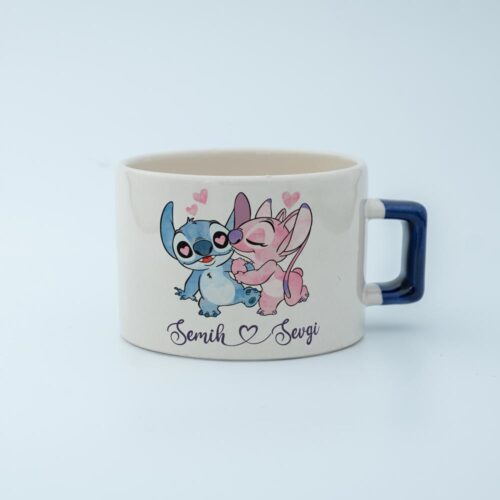 Stitch & Angel İsimli Fincan - Görsel 5