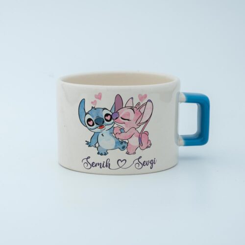 Stitch & Angel İsimli Fincan - Görsel 1