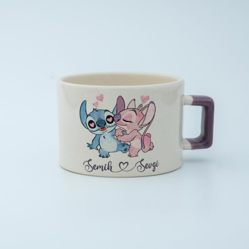 Stitch & Angel İsimli Fincan - Görsel 3