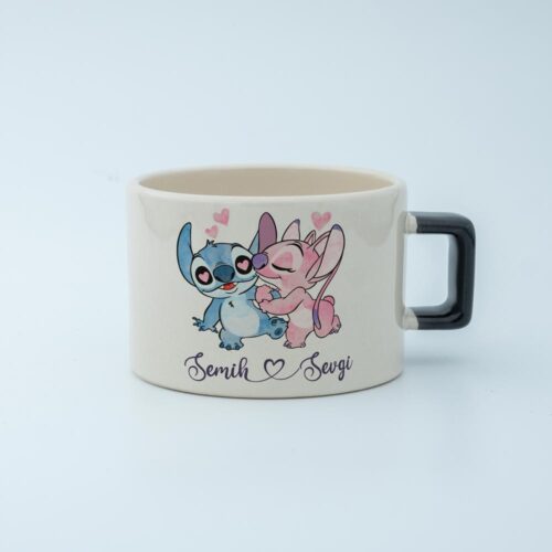 Stitch & Angel İsimli Fincan - Görsel 4