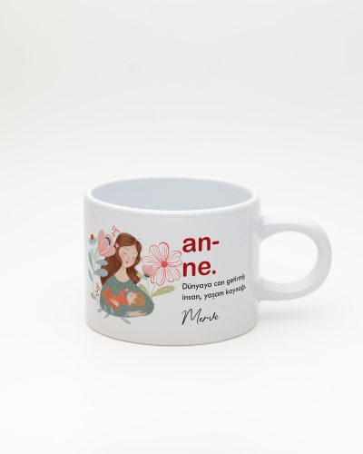 Beyaz Anne Kelime Sweet Fincan v1, ön yüz