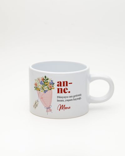 Beyaz Anne Kelime Sweet Fincan v2, ön yüz