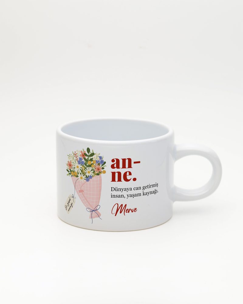 Beyaz Anne Kelime Sweet Fincan v2, ön yüz