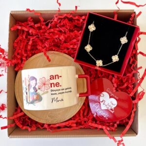 Anne Kelime Temalı Hediye Kutusu v1