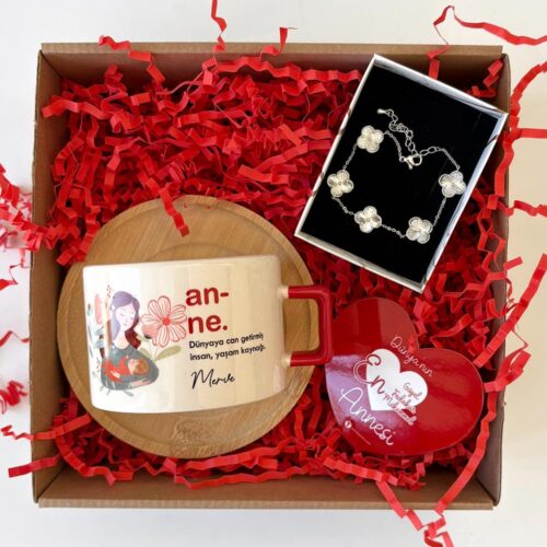 Anne Kelime Temalı Hediye Kutusu v2 - Görsel 1