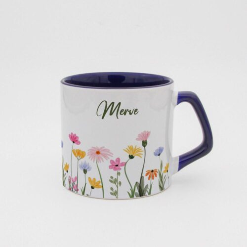 Çiçek Bahçesi İsimli Moka Kupa - Görsel 5