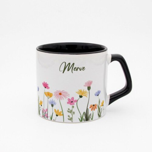 Çiçek Bahçesi İsimli Moka Kupa - Görsel 4