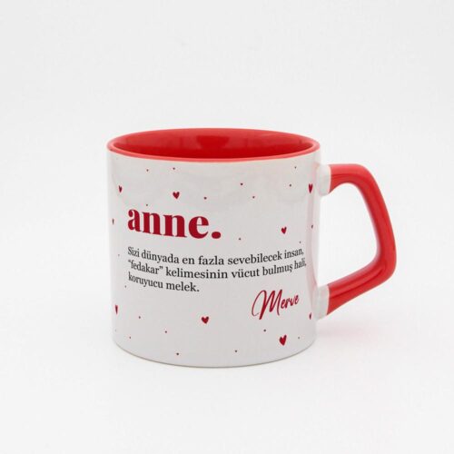 Fotoğraflı İsimli Anne Moka Kupa - Görsel 2