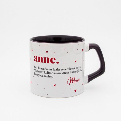 Fotoğraflı İsimli Anne Moka Kupa - Görsel 4