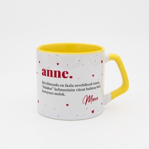 Fotoğraflı İsimli Anne Moka Kupa - Görsel 7