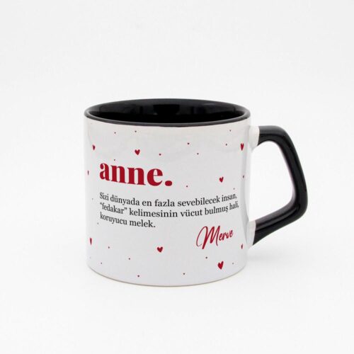 Fotoğraflı İsimli Anne Moka Kupa - Görsel 3