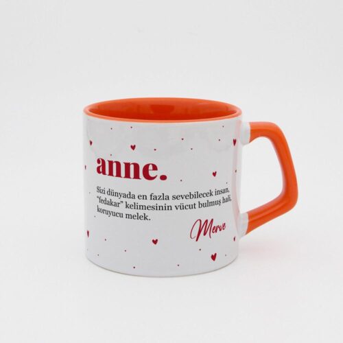 Fotoğraflı İsimli Anne Moka Kupa - Görsel 8