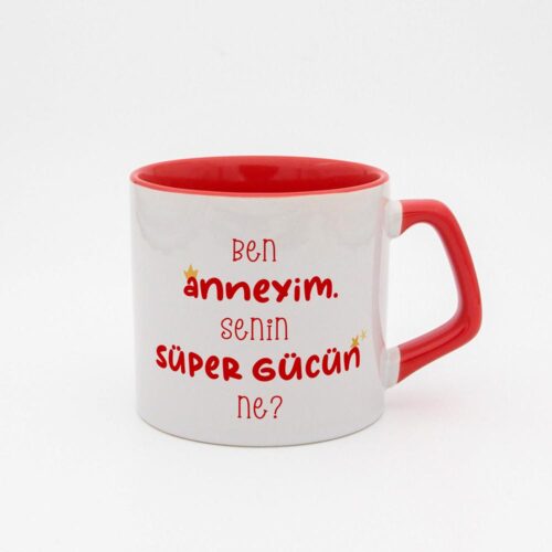 Super Mom İsimli Moka Kupa - Görsel 2