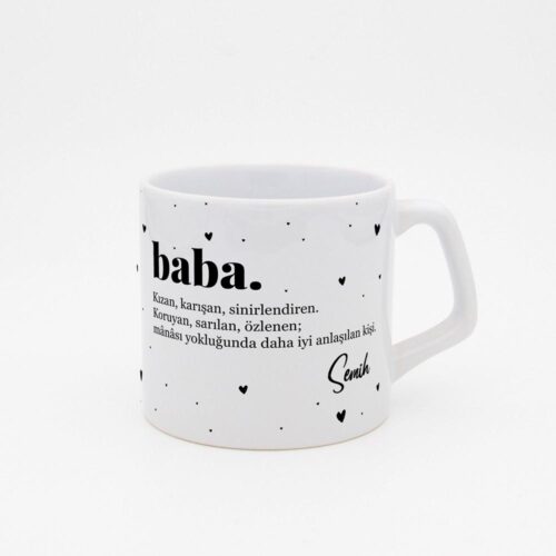 Fotoğraflı İsimli Baba Moka Kupa - Görsel 9