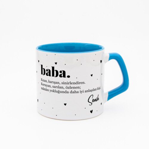 Fotoğraflı İsimli Baba Moka Kupa - Görsel 5