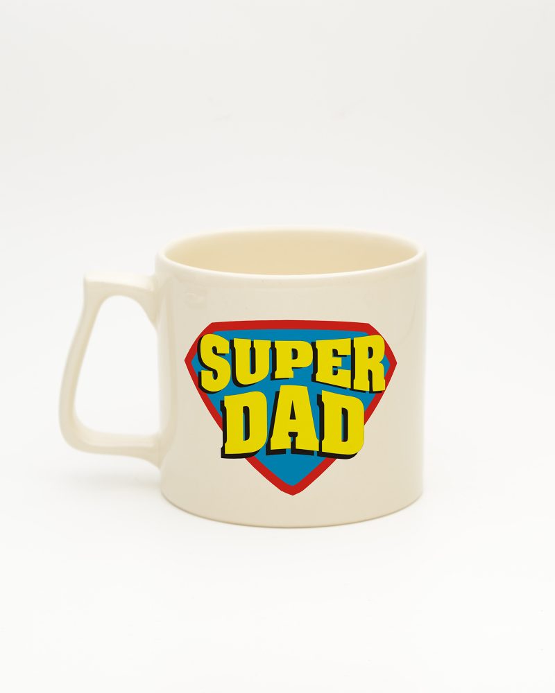 Krem Super Dad İsimli Gala Kupa, arka yüz